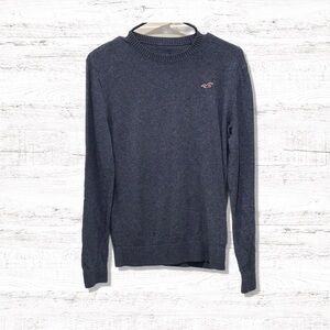 Hollister Crewneck Navy Sweater Men’s Small